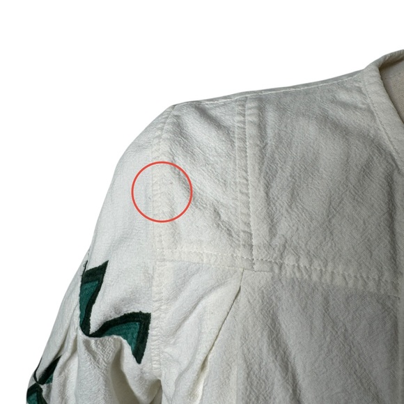 Leon and Harper The‎ Alpha Cacia Blouse Cotton Geometric Embroidered Womens XS - Picture 8 of 13